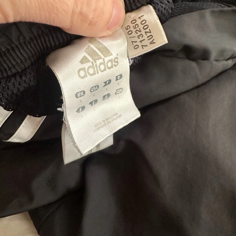 Set of 2 Y2K Adidas 3-Stripes Track Pants (Navy + Black Bundle) Vintage